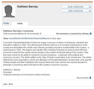 EmergingMarketSkeptic.com - Kathleen Barclay, Amcham Chile - WSJ Comments